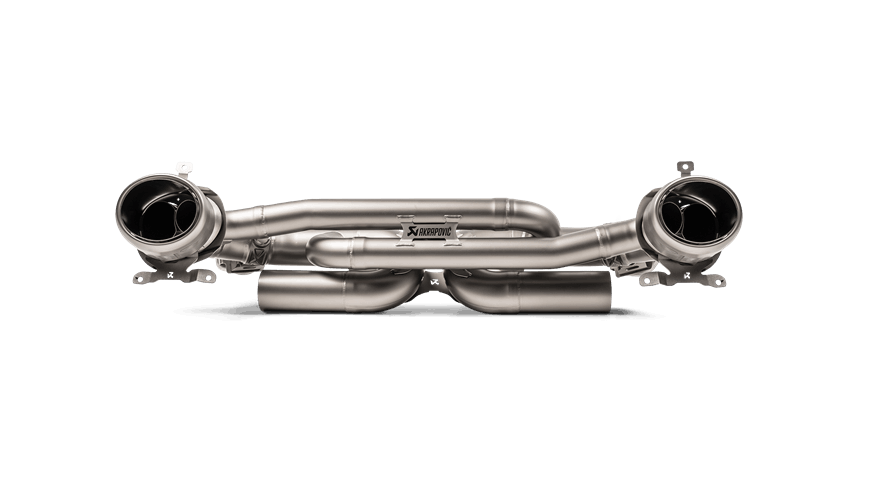 Akrapovic 20-21 Porsche 911 Turbo/Turbo S (992) Slip-On Race Line (Titanium) w/Titanium Tips