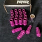 NNR Steel Extended Wheel Lug Nuts & Locks Open Ended 49mm 20pcs
