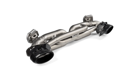Akrapovic 20-21 Porsche 911 Turbo/Turbo S (992) Slip-On Race Line (Titanium) w/Black Titanium Tips