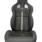 SPDZ1 GT1 Racing Seats Black Leather/Black Suede/Double Stripe