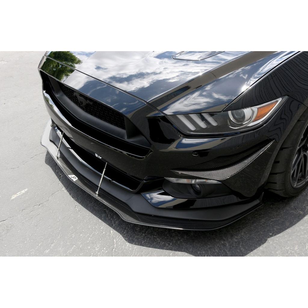 Ford Mustang S550 Carbon Fiber Front Bumper Canards 2015-2017