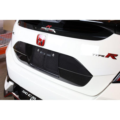 Carbon Fiber Honda FK8 Civic Type R License Plate Backing 2017 - 2021