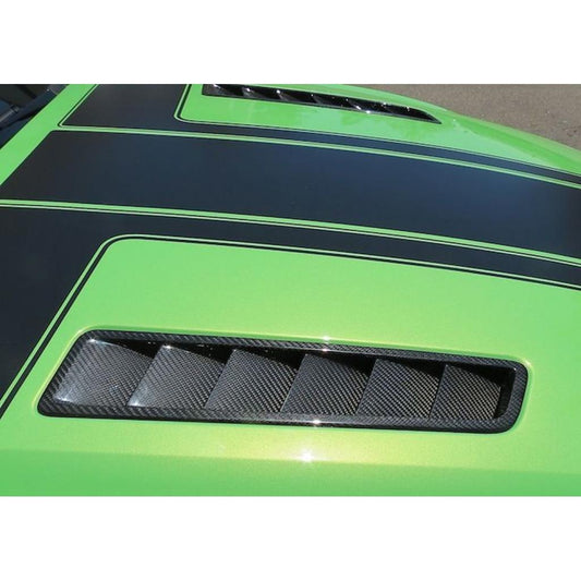 Carbon Fiber Ford Mustang GT Hood Vents 2013-14