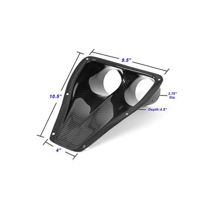 Carbon Fiber Universal Fitment Dual NACA Ducts