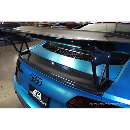 Audi R8 GTC500 Carbon Fiber Adjustable Wing and Trunk Panel Replacement 2016-2022