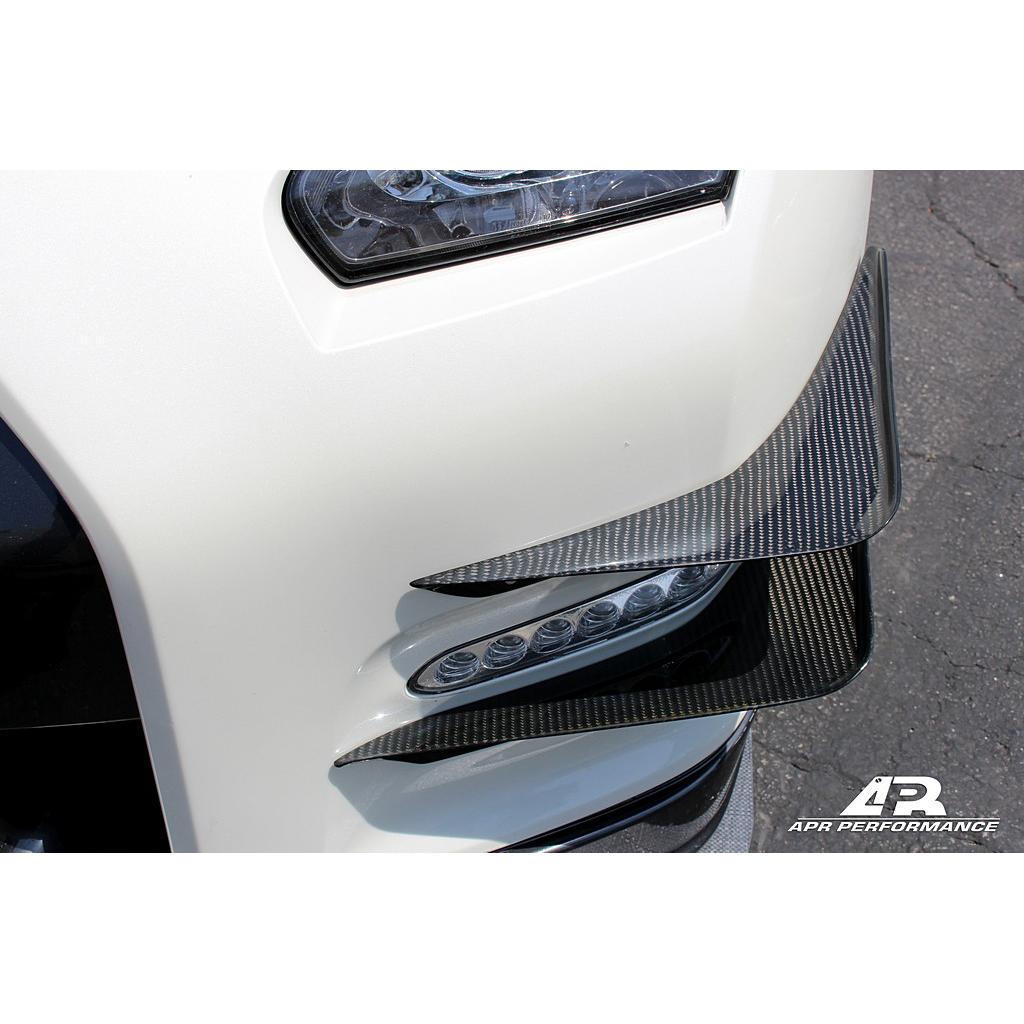Nissan GTR R35 Front Bumper Carbon Fiber Canards 2012-2016