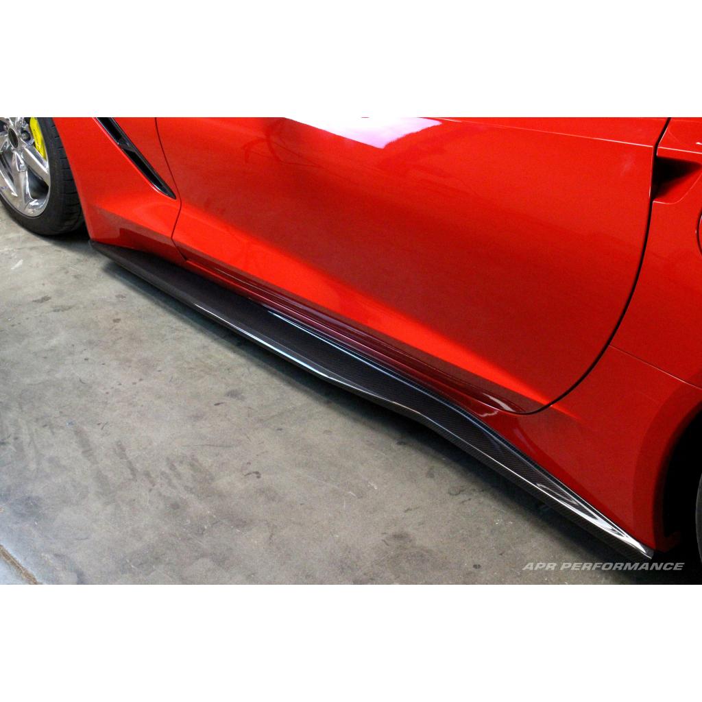 Chevrolet Corvette C7 Carbon Fiber Side Rocker Extensions/ Side Skirt