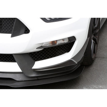 Ford Mustang S550 Shelby GT350 Carbon Fiber Front Bumper Canards 2016 - 2020