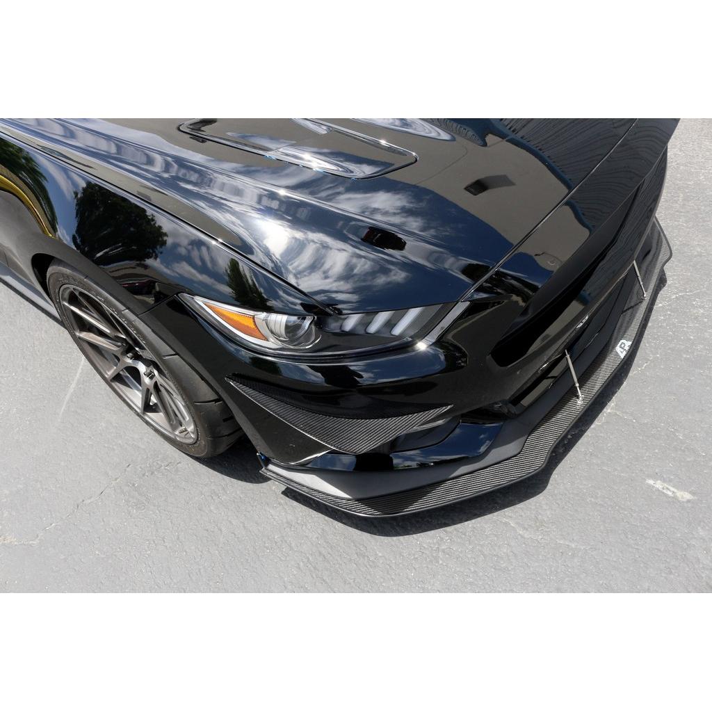 Ford Mustang S550 Carbon Fiber Front Bumper Canards 2015-2017