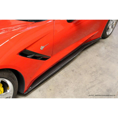 Chevrolet Corvette C7 Carbon Fiber Side Rocker Extensions/ Side Skirt