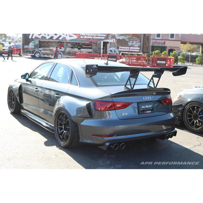 Audi S3 GTC300 67" Carbon Fiber Adjustable Wing 2013-2016