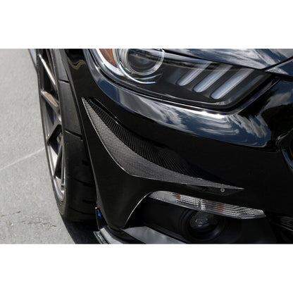 Ford Mustang S550 Carbon Fiber Front Bumper Canards 2015-2017