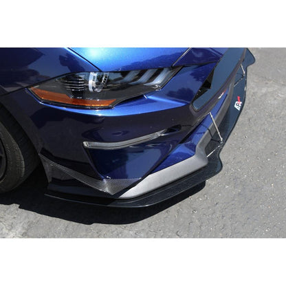 Ford Mustang S550 Carbon Fiber Front Bumper Canards 2018-2023