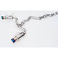 Invidia [08-14 STI, 11-14 WRX Hatchback] Dual N1 Single Layer Titanium Tipped Cat Back Exhaust | HS08STIGTT