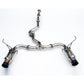 Invidia [08-14 STI, 11-14 WRX Hatchback] Dual N1 Single Layer Titanium Tipped Cat Back Exhaust | HS08STIGTT