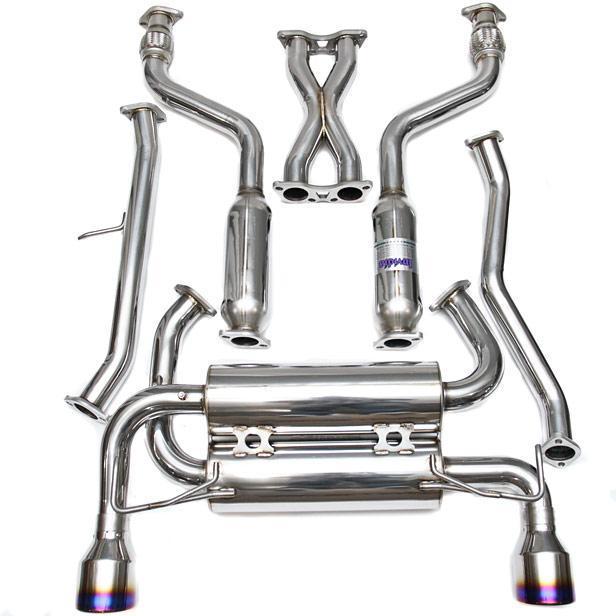 Invidia Gemini Single Layer Titanium Tips Cat Back Infiniti G35 Coupe 2003-2006 | HS03IG3GIT