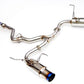 Invidia [13-24 BRZ / 13-16 FRS/ 17-21 GT86 / 21-24 GR86] N1 Cat back Exhaust Burnt Titanium Tips | HS12SSTGTT
