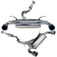 IInvidia 13-22 BRZ / 13-16 FRS/ 17-21 GT86 / 2022 GR86 Q300 Cat Back Exhaust Titanium Tips | HS12SSTG3T