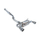 Invidia [13-21 BRZ/FR-S/86, 22-26 BRZ/GR86] Gemini R400 Dual Stainless Steel Tip Exhaust | HS12SST7GM1SS