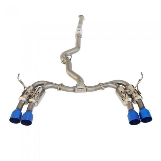Invidia [15-21 WRX/STI] Gemini R400 Full Titanium Quad Tip Exhaust | HS15STI5TG4ST