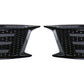 OLM Smoked Tri Bar Fog Light Bezel (No Fog Hole) - 2018-2021 Subaru WRX / STI