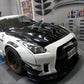 JDMuscle [17-24 GT-R] Carbon Fiber Hood - LB Style