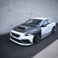 JDMuscle [22-26 WRX] Spec CS 3-Piece Front Lip Paint Matched / Gloss Black / RAW ABS