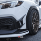 JDMuscle [22-26 WRX] Canards V2 - Paint Matched / Gloss Black / ABS *CLEARANCE*NO RETURNS*