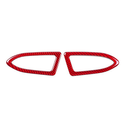 JDMuscle [22-26 WRX] P&S Series Carbon Fiber Dash AC Trim 2 PC | Black Carbon Fiber/ Red Carbon Fiber*Clearance*No Returns*