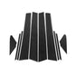 JDMuscle [22-26 WRX] P&S Series Carbon Fiber Exterior Pillar Covers 10 PC | Black Carbon Fiber/ Red Carbon Fiber*Clearance*No Returns*
