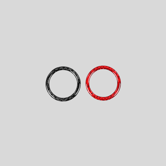 JDMuscle [22-26 WRX] P&S Series Carbon Fiber Trip Reset Button Frame Cover 1 PC | Black Carbon Fiber/ Red Carbon Fiber*Clearance*No Returns*