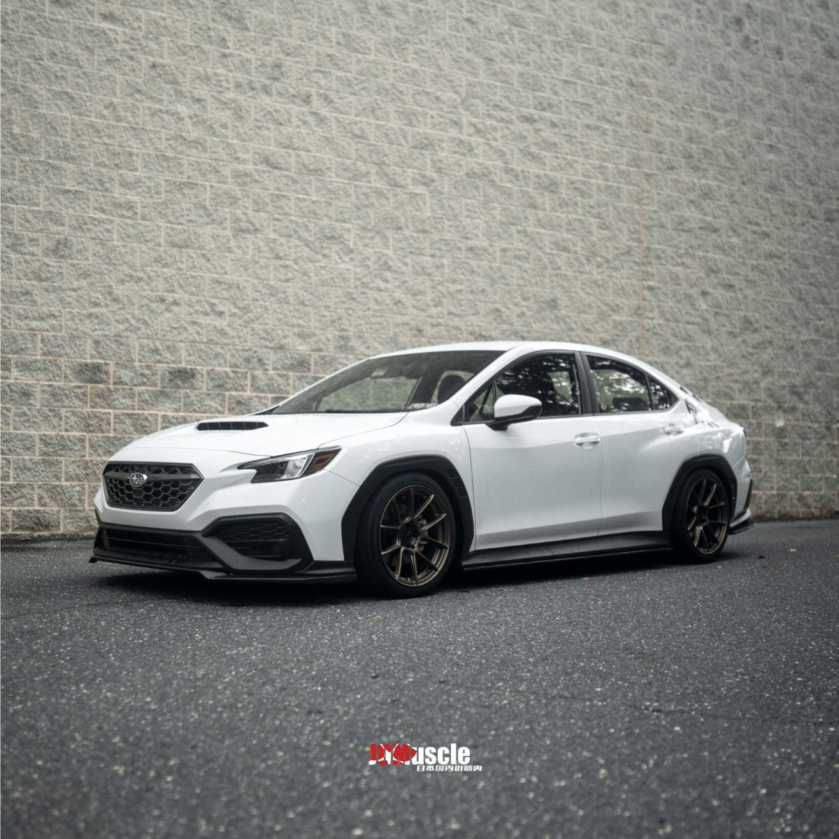 JDMuscle [22-26 WRX] OEM Carbon Fiber Front Lip