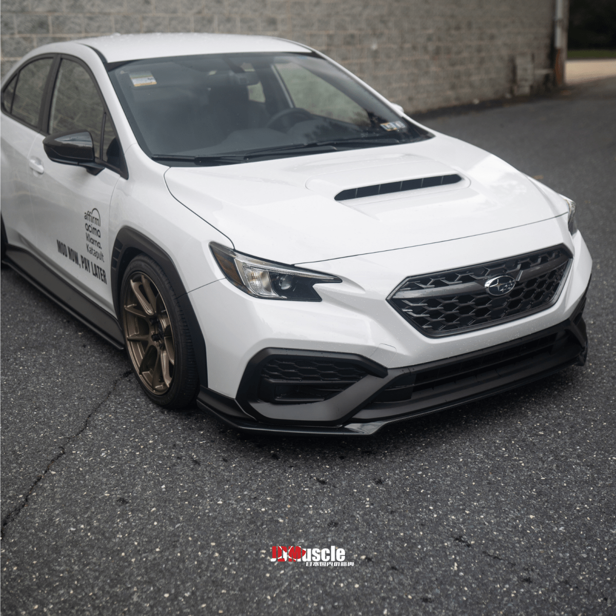 JDMuscle [22-26 WRX] OEM Carbon Fiber Front Lip