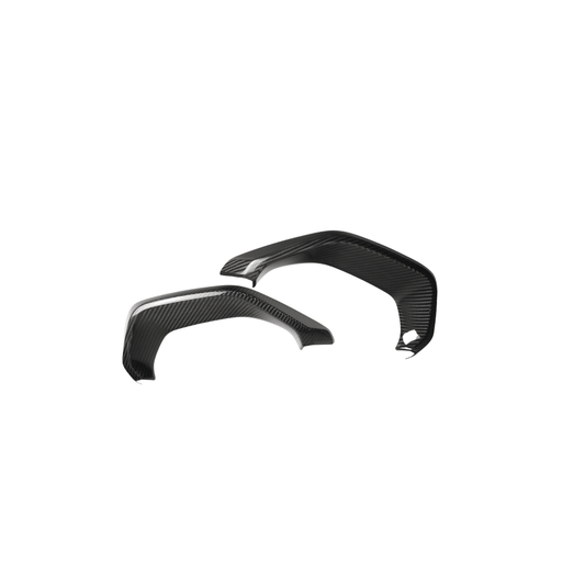 JDMuscle [22-26 WRX] Tanso Pre-preg Carbon Fiber Exhaust Finisher Trim Covers w/ Gloss Finish