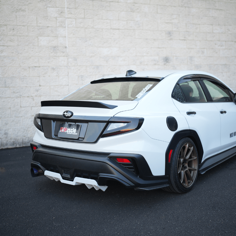 JDMuscle [22-26 WRX] Tanso Pre-preg Carbon Fiber Fuel Door Cover