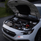 JDMuscle [22-26 WRX, 19+ Ascent, 20+ Outback, 20+ Legacy] Top Mount Intercooler Mesh Guard with WRX/STI Logo-Red/White