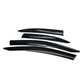JDMuscle [22-26 WRX] V1 Rain Guards / Window Visors-Acrylic/Carbon Fiber