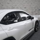JDMuscle [22-26 WRX] V1 Rain Guards / Window Visors-Acrylic/Carbon Fiber