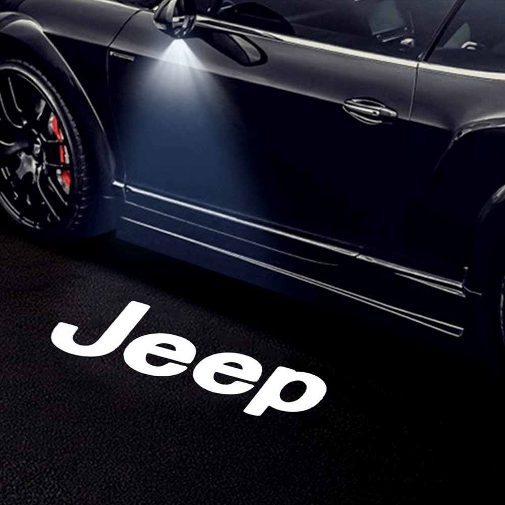 Jeep Cherokee Latitude Premium Under Side Wing Mirror Projector Puddle Lights Various Designs 2014-2023