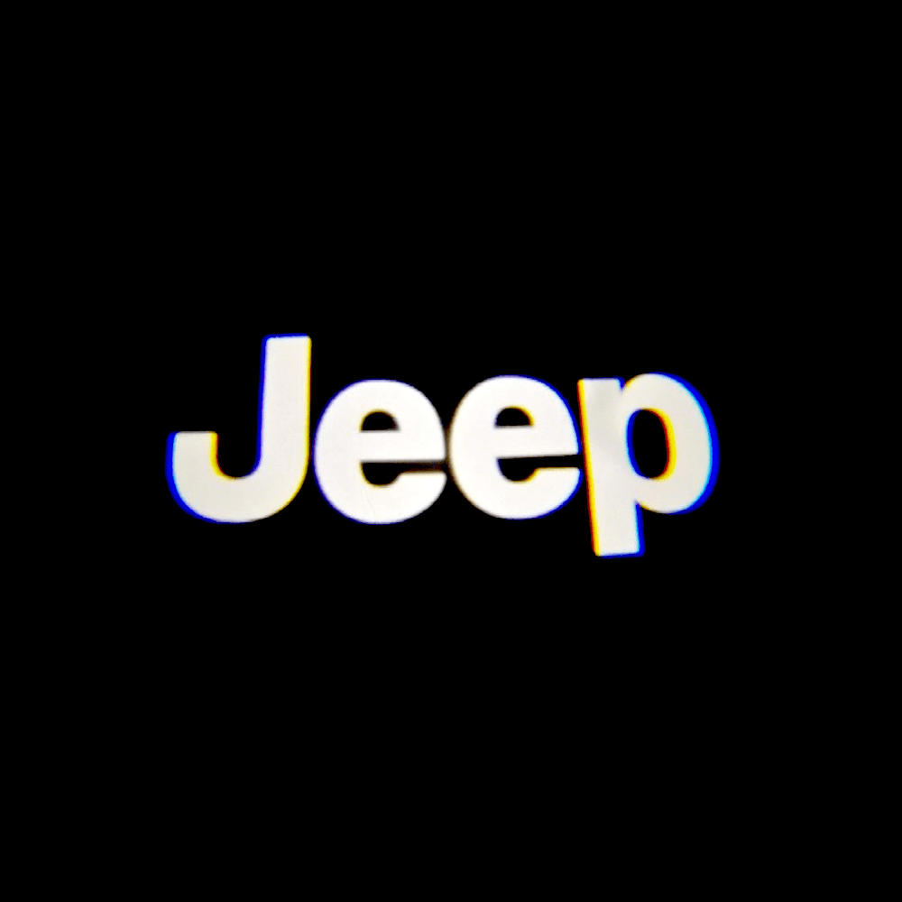 Jeep Cherokee Overland Premium Under Side Wing Mirror Projector Puddle Lights Various Designs 2016-2020