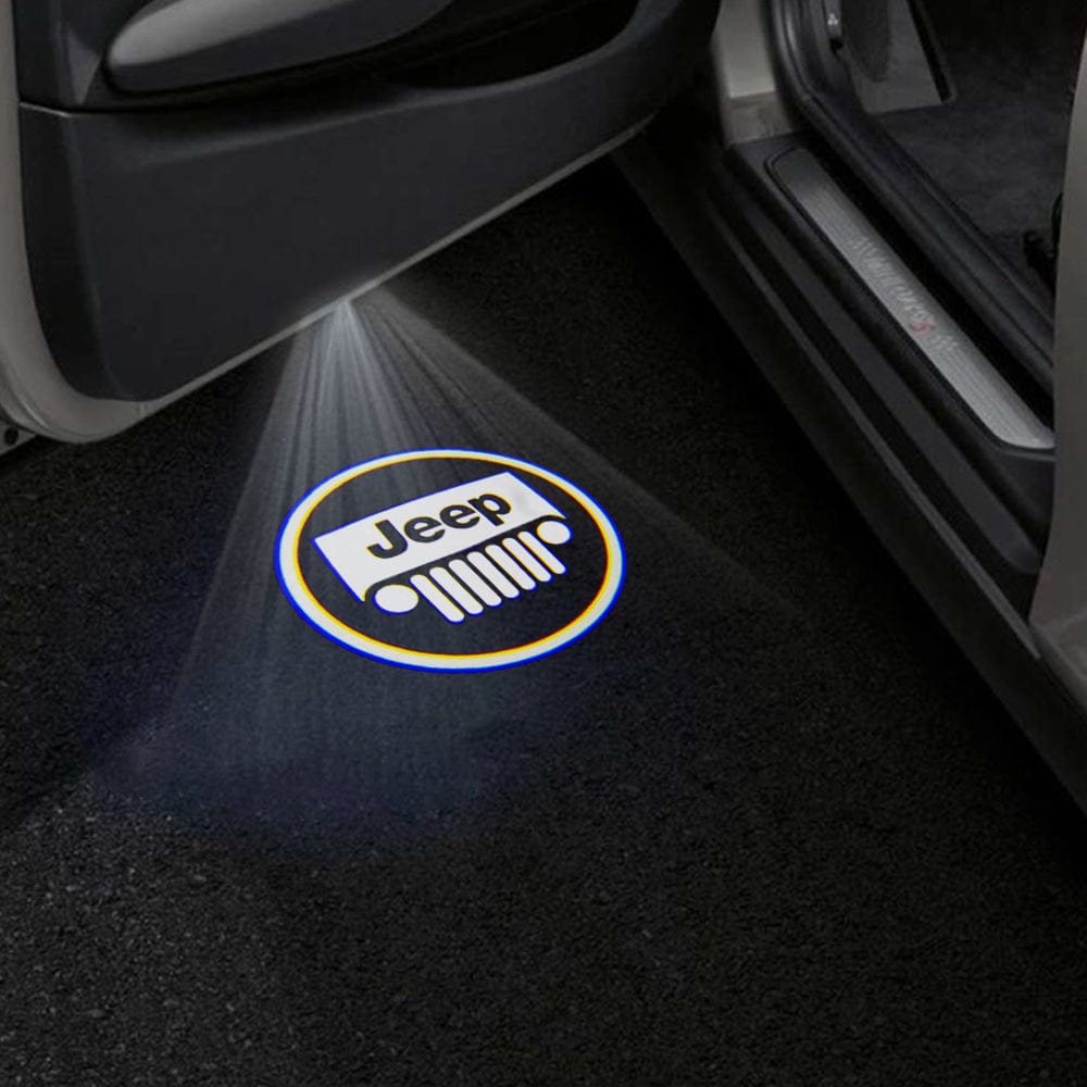 Jeep Cherokee Overland Premium Under Door Projector Puddle Lights Various Designs 2016–2020