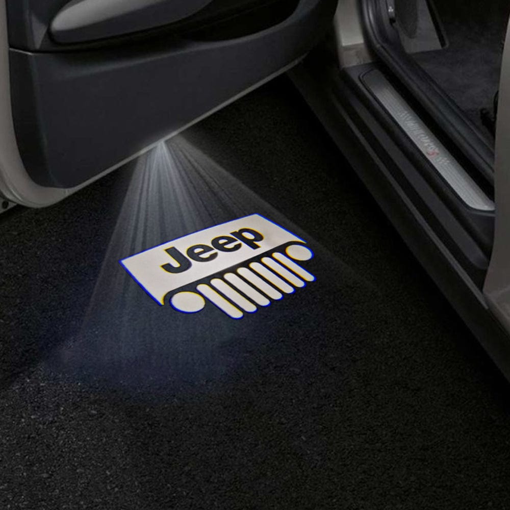 Jeep Cherokee Overland Premium Under Door Projector Puddle Lights Various Designs 2016–2020