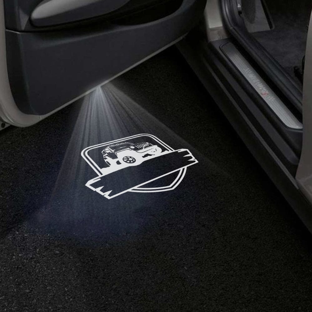 Jeep Cherokee Latitude Premium Under Door Projector Puddle Lights Various Designs 2014–2023