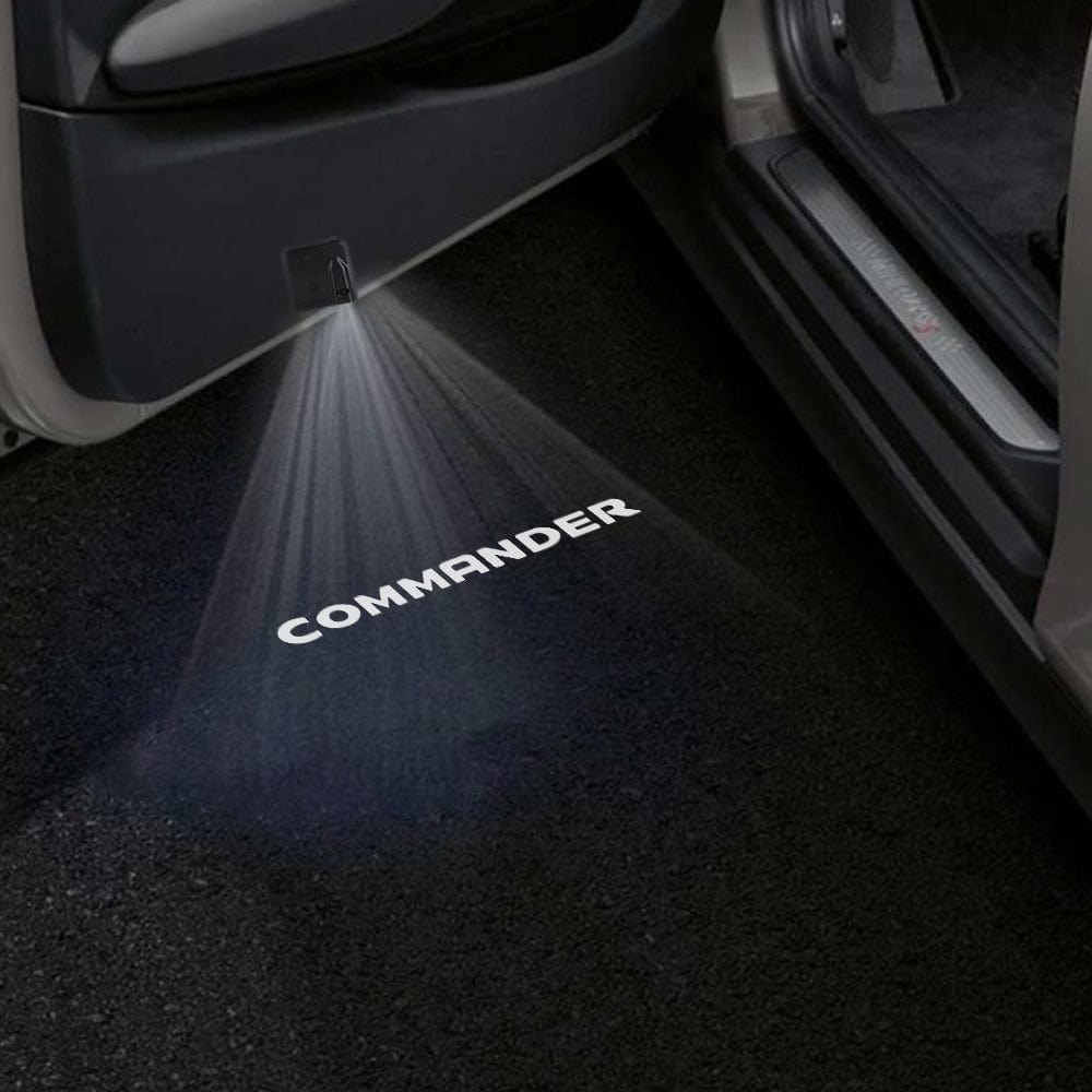 Jeep Commander XK Door Stick On Puddle Lights Various Designs 2006-2010