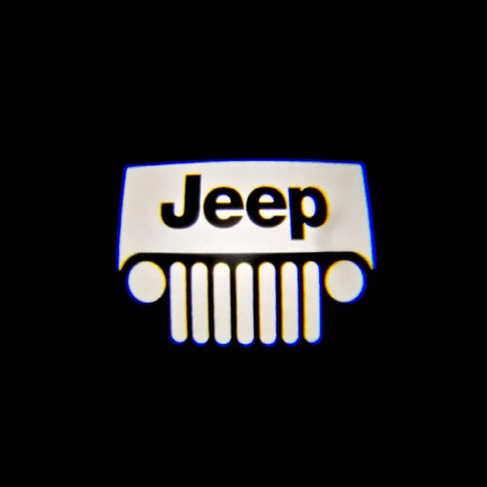 Jeep Grand Commander Door Stick On Puddle Lights Various Designs 2018-2022