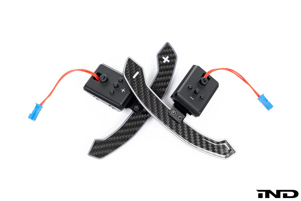 JQ Werks / MadTrace BMW G-Chassis Clubsport Magnetic Shift Paddle Set - Carbon V3