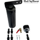 Universal Oil Catch Can Reservoir Tank Black Polish Baffled 7.5 oz Large