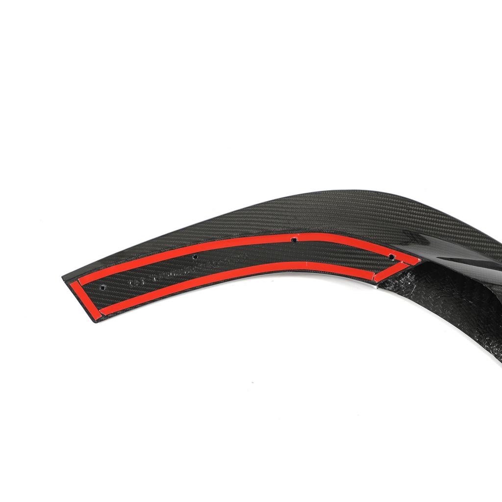 Audi RS3 8Y Sedan Pre-Preg Dry Carbon Fiber Gloss Black Front Bumper Lip 2022 - 2024