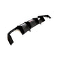 Audi A4 B9 Sedan Carbon Fiber Gloss Black Rear Bumper Diffuser 2018 - 2019
