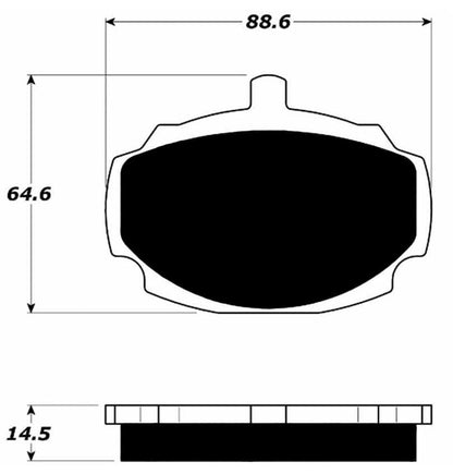 Porterfield Brake Pads for 1962 MG MGB Banjo